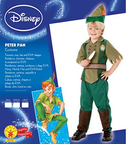 Rubie's Official Disney Alice in Wonderland Peter Pan Bagged, Child Costume