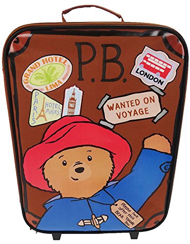Paddington Bear Children's Luggage Paddington Box Wheeled Bag 18 liters Brown (Brown) PADD001001 Paddington Bear Children's Luggage Paddington Box Wheeled Bag 18 liters Brown (Brown) PADD001001