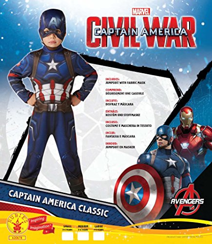 Rubie's Official Marvel Civil War Classic Captain America, Child Costume