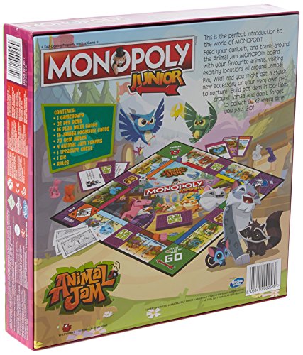 Winning Moves 2589 Animal Jam Junior Monopoly Board Game