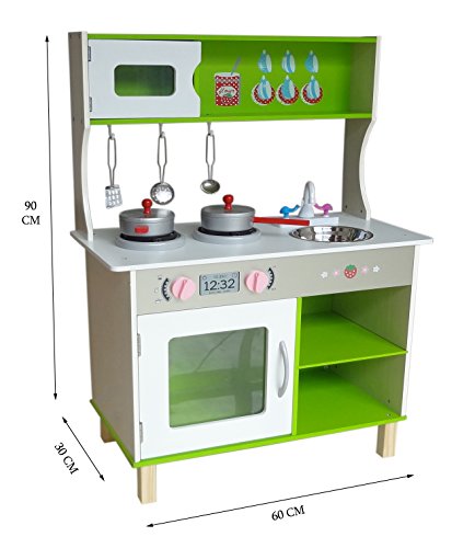 Kiddi Style Large Modern Wooden Kitchen & Accessories Kiddi Style Large Modern Wooden Kitchen & Accessories