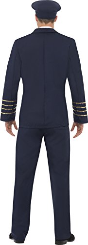 Smiffy's Pilot Costume Medium Navy Blue