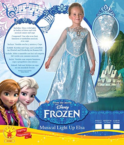 Rubie's Official Disney Frozen Musical and Light up Elsa, Child Costume