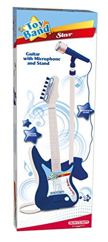 Bontempi 24 7640 Electric Guitar with Adjustable Stage Microphone