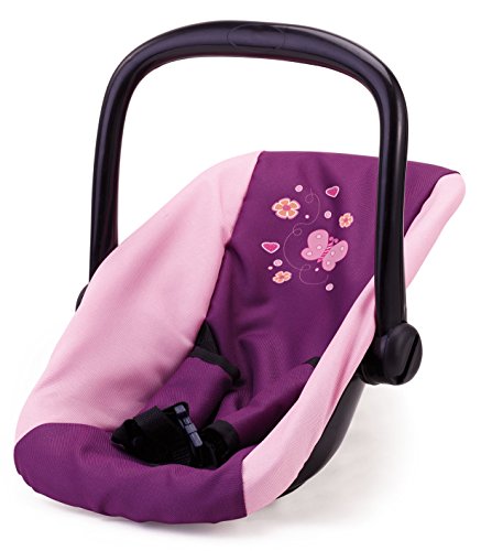 Bayer Design 67657AA Doll Car Seat with Butterfly, Purple/Soft Pink
