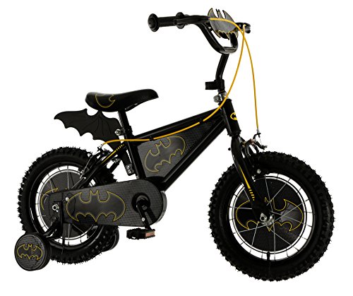 MV Sports Batman Boys' Kids Bike Black, 14 inch, 1 speed bat