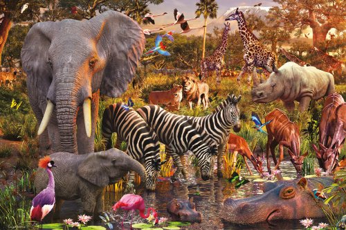 African Animals 3000 Piece Puzzle