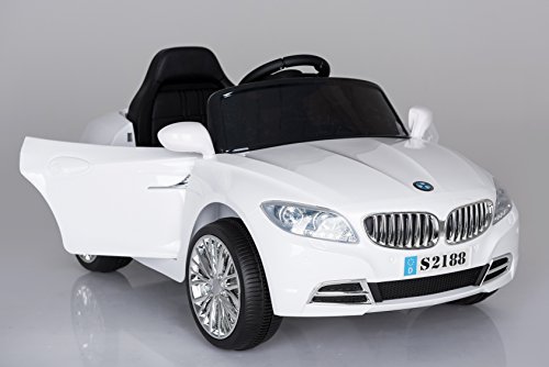 Ricco S2188 Lights and Music White BMW Style Kids Ride on Remote Control Car