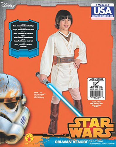 Obi Wan Kenobi Boys Star Wars Jedi Fancy Dress Kids Costume Outfit