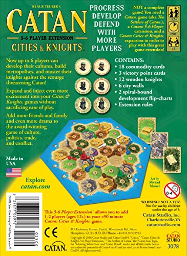 Catan Cities and Knights 5 and 6 Player Extension
