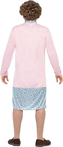 Smiffy's Men's Mrs Brown Costume, Dress, Cardigan, Wig, Glasses, Handkerchief & Mole, Size
