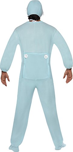 Smiffy's Men's Baby Boy Romper Costume, Jumpsuit with Bonnet and Bib, Funny Side, Size