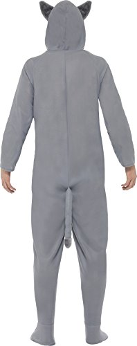 Smiffy's Adult Unisex Wolf Costume, All In One Jumpsuit, Size