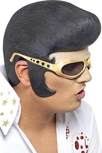 Smiffy's Elvis Head Piece with Hair and Shades