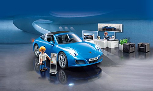Playmobil 5991 Porsche 911 Targa 4S with Lights and Showroom