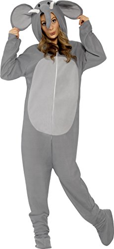 Smiffy's Adult Unisex Elephant Costume, All In One Jumpsuit, Size