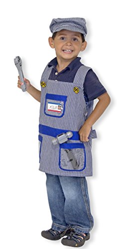 Melissa & Doug Train Engineer Role Play Costume Dress