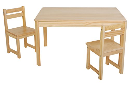 Tikk Tokk TBS11N Natural Little Boss Rectangular Table and Chairs