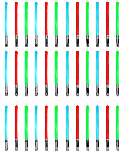 36X Inflatable Lightsaber Light Saber Toy Colour May Vary