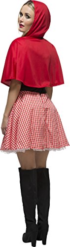 Fever Adult Women's Red Riding Hood Costume, Dress and Hooded Cape, Once Upon a Time, Size S, 38490