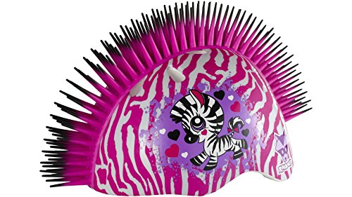 C Preme Mohican Raskullz Zebra Mohawk Bike Helmet – White, One Size C Preme Mohican Raskullz Zebra Mohawk Bike Helmet – White, One Size