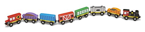 Melissa & Doug Train Cars Wagons DE Tren railway wagon 8 pieces 