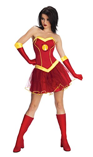 Rubie's Official Ladies Marvel Miss Iron Man Resue, Adult Costume
