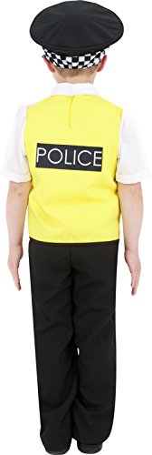 Smiffy's Police Boy Costume, Top, Trousers, Hat and Radio Set, Colour