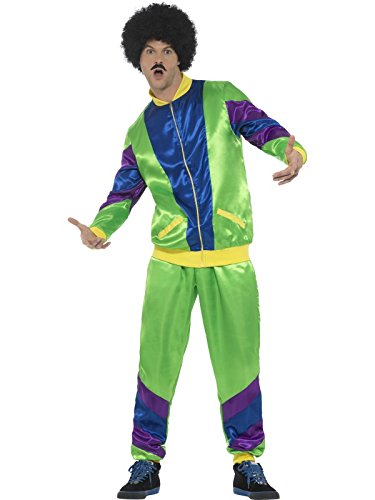 Smiffy's 43129L 80's Height of Fashion Shell Suit Male Costume (Large)