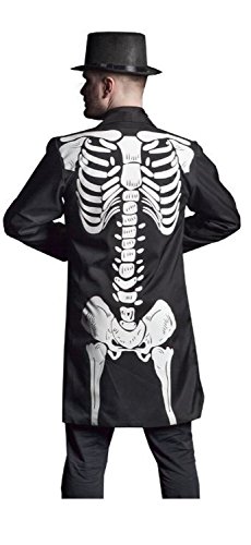 Folat 63376 Skeleton Halloween Coat for Men (Medium/Large)