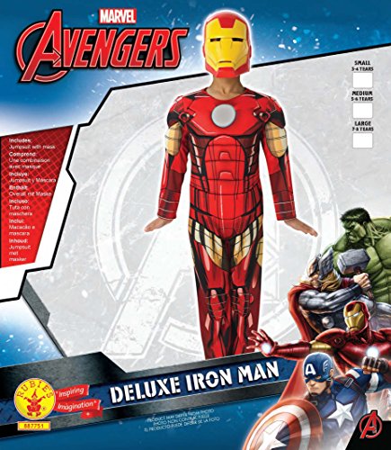 Rubie's Official Child's Marvel Avengers Assemble Iron Man Deluxe Costume