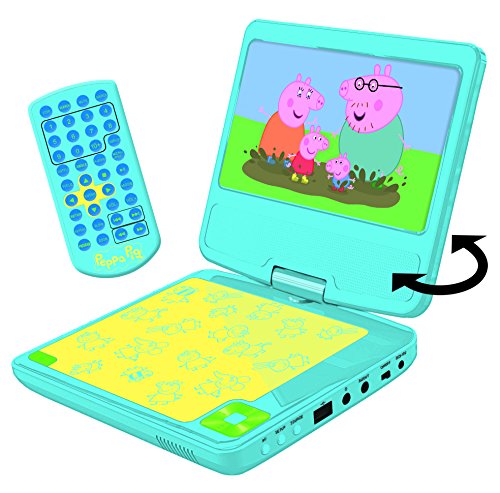 Lexibook DVDP6PP Peppa Pig Portable DVD Player with Car Adaptor and Remote