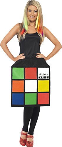 Smiffy's Women's Rubik's Cube Costume, 3D Cube Dress, Size