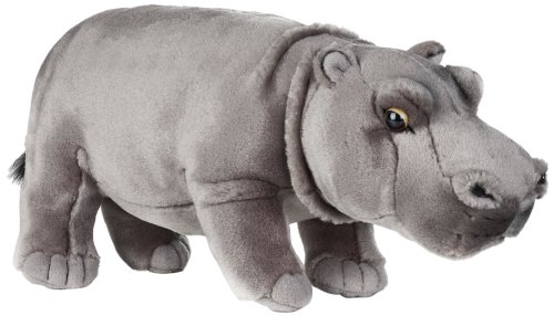 National Geographics HIPPO Stuffed Animals Plush Toy (Medium, Natural)