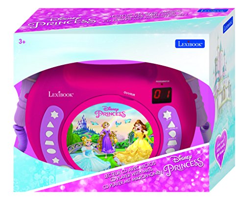 Lexibook RCDK100DP CD Player with 2 Mics Disney Princess