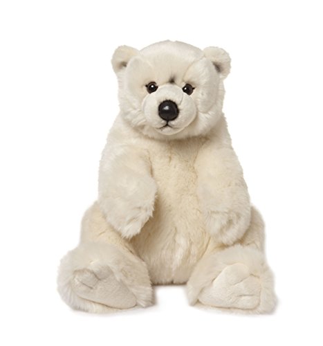 WWF cuddly Polar Bear plush stuffed animal soft toy 22cm sitting