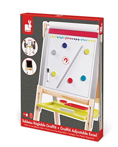 Janod Graffiti Height Adjustable Easel Janod Graffiti Height Adjustable Easel