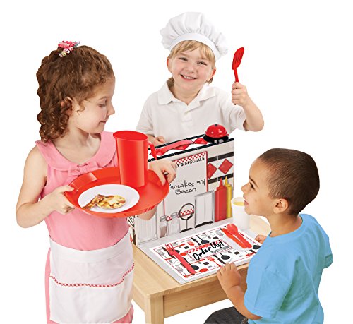 Melissa & Doug Order Up! Diner Play Set with Play Food (53 pcs)