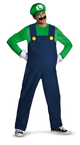 Super Mario&nbsp;–&nbsp;Luigi Deluxe Adult Costume&nbsp;–&nbsp;Size 42