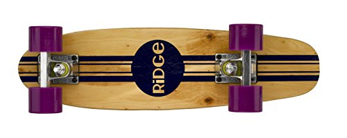 Complete 55cm Maple Wooden Retro 22” Mini Cruiser Board by Ridge Skateboards