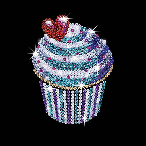 Sequin Art Style Cupcake Sequin Art Style Cupcake