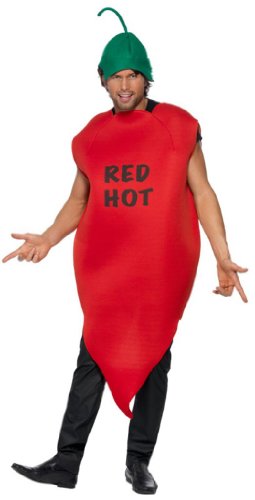 Smiffy'S Red Hot Chilli Pepper Costume Red MEDIUM
