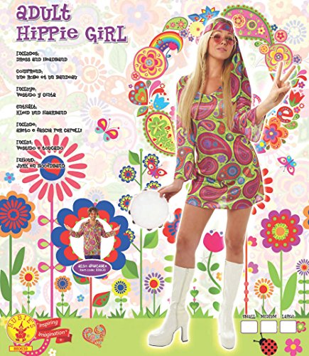Rubie's Official Ladies 70's Hippie, Adult Costume
