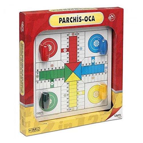 Cayro 935954 – Game of the Goose and Parcheesi with Wood Accessories Cayro 935954 – Game of the Goose and Parcheesi with Wood Accessories