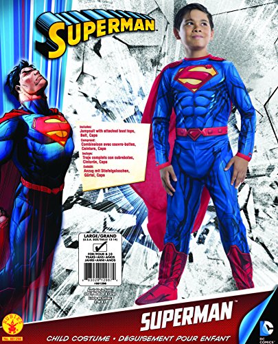 Rubie's Official Superman Boys Fancy Dress DC Comic Book Superhero Kids Childrens Costume Outfit