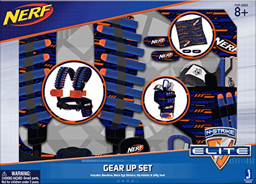 NERF 11518 Bandana/Hip Holster/Utility Vest Elite Stealth Striker Set