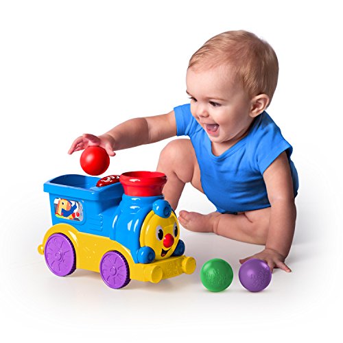 Bright Starts roll and pop train Toy