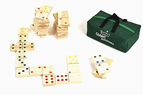 Giant Wooden Dominoes in a Storage Bag from Garden Games