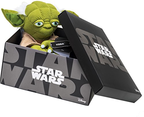 Joy Toy 1601758 Yoda Black Line Plush Toy in Gift Box, 25 cm