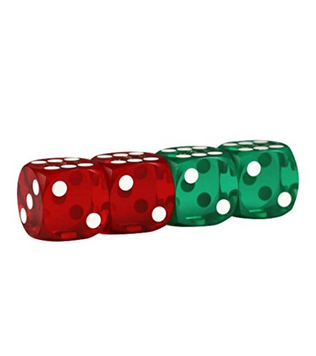Lion Games & Gifts Europe 343303 16 mm Backgammon Precision Dice (Set of 4)